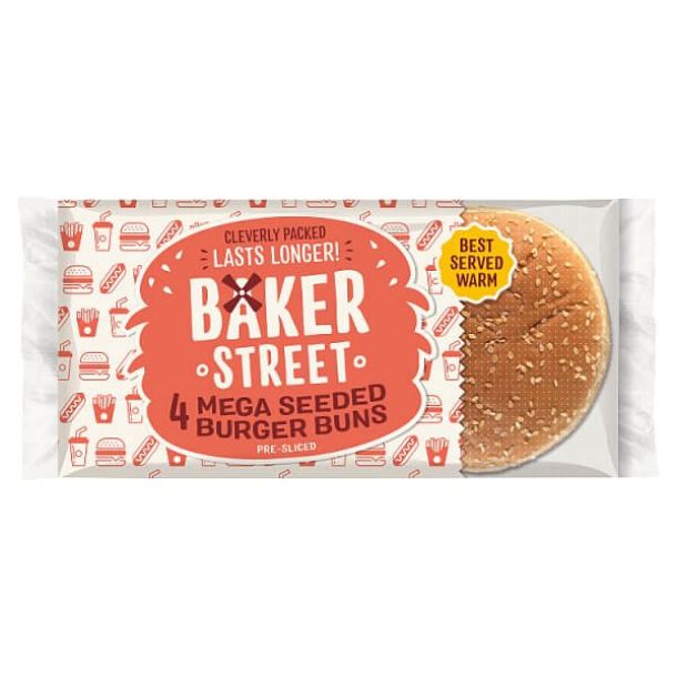Baker Street Mega Seeded Burger Buns