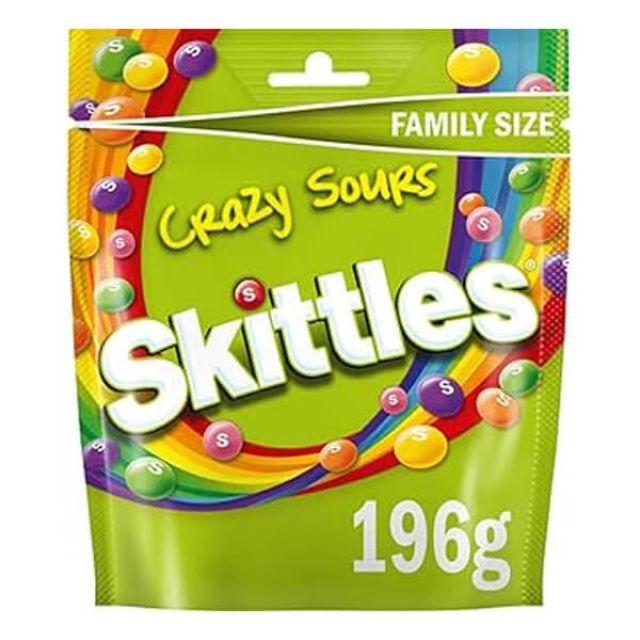 Skittles Chewy Sweets Bag Sour Fruit Flavoured