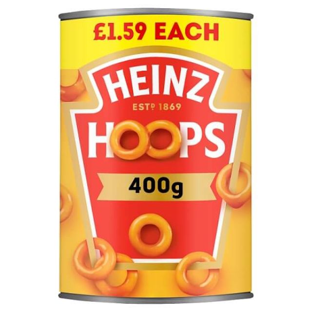 Heinz Hoops Shaped Pasta in Tomato Sauce