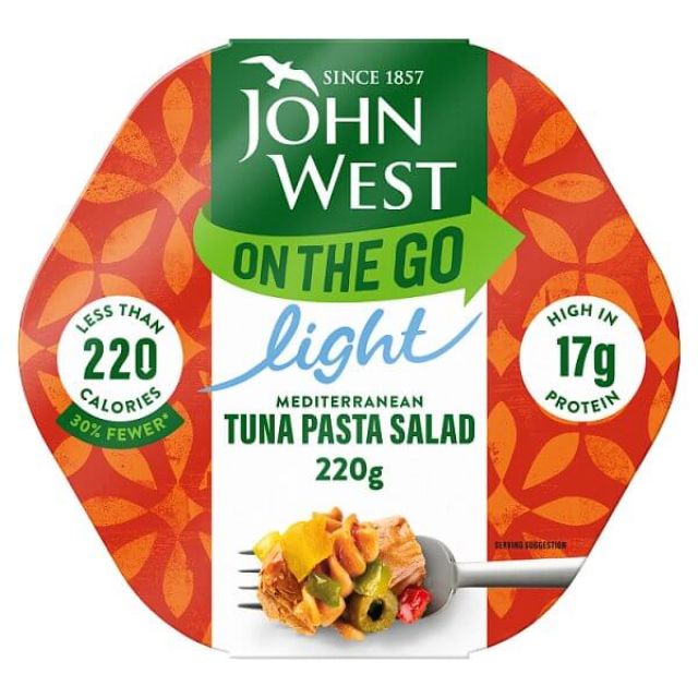 John West on the Go Light Mediterranean Tuna Pasta Salad