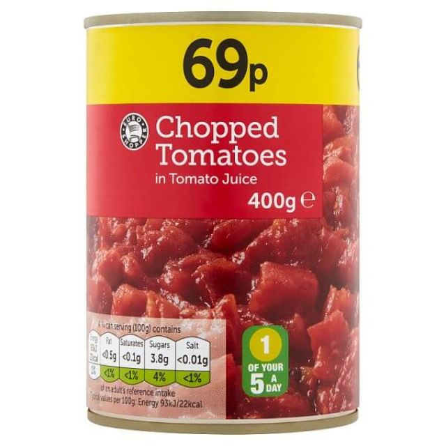 Euro Shopper Chopped Tomatoes in Tomato Juice