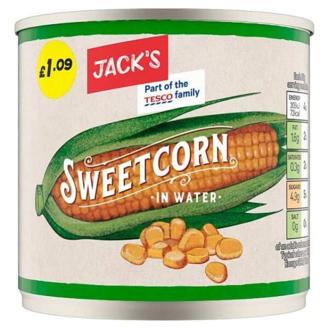 Jacks Sweetcorn in Water